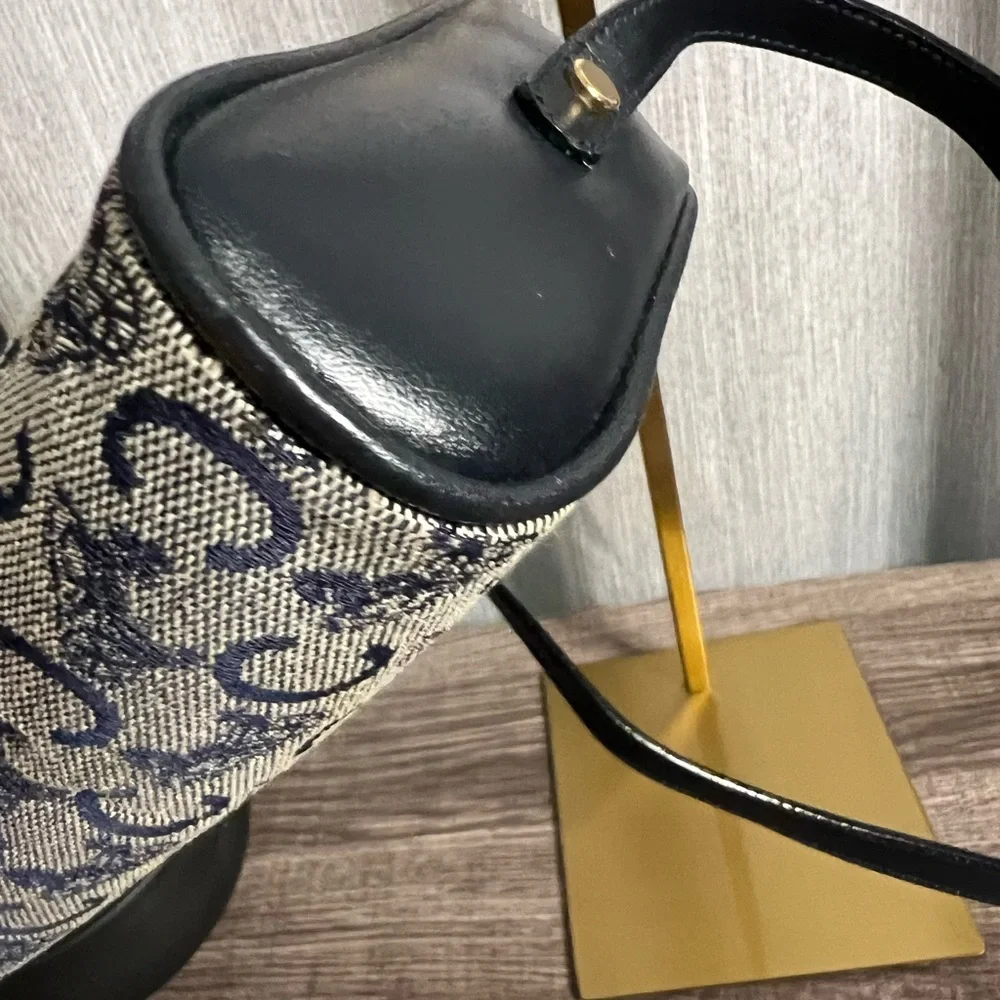 Celine Navy and White Mini Crossbody Bag - Picture 5 of 13